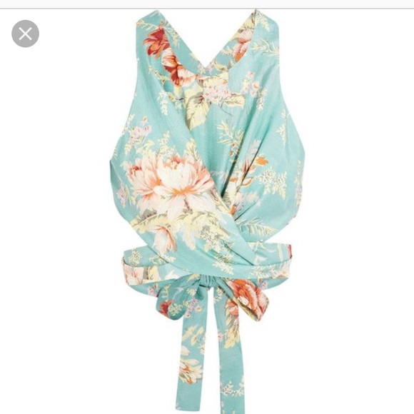 Zimmermann Tops - Zimmerman Anais Wrap floral Top